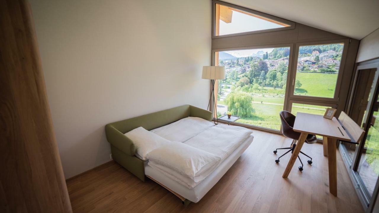 Seaside-Lodge, Top Apartment Spiez Exterior foto